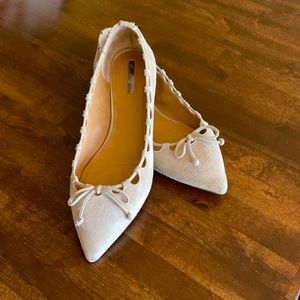 Tahiti flats gray suede size 10